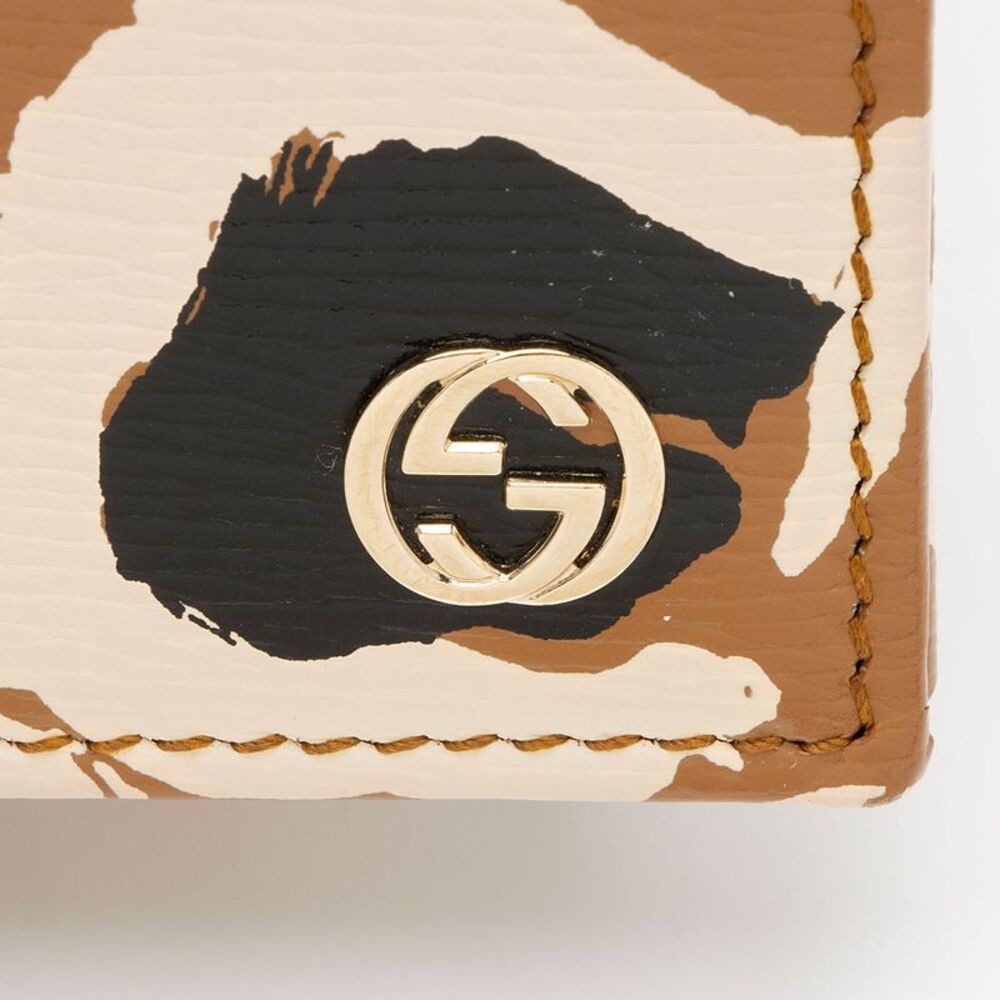 Gucci Leather Leopard Betty Wallet On Chain - Picture 9 of 11